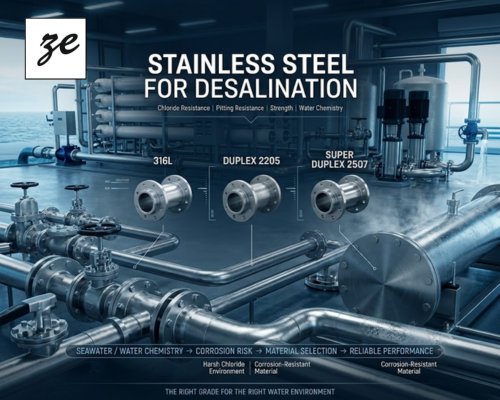 Best Stainless Steel Grades for Desalination and Water Treatment Plants