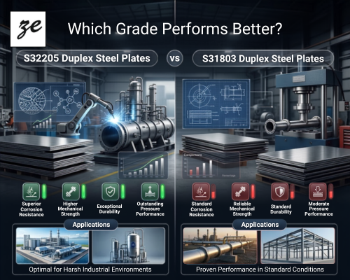 Duplex Steel S32205 Plates vs S31803 Plates Comparison