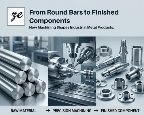 From Round Bars to Finished Components: How Machining Shapes Industrial Metal Products