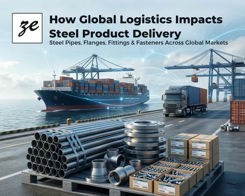 How Global Logistics Impacts the Delivery of Steel Pipes, Flanges, Fittings and Fasteners