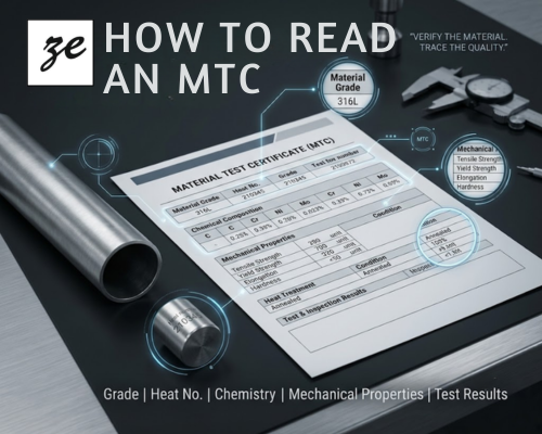 How to Read Stainless Steel Material Test Certificates (MTC)