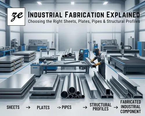 Industrial Fabrication Explained: Choosing the Right Sheets, Plates, Pipes and Structural Profiles