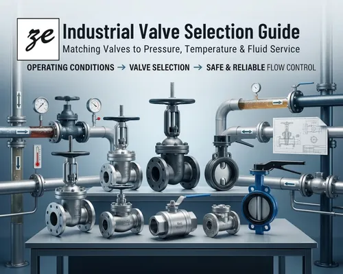 Industrial Valve Selection Guide: Matching Valves to Pressure, Temperature and Fluid Service