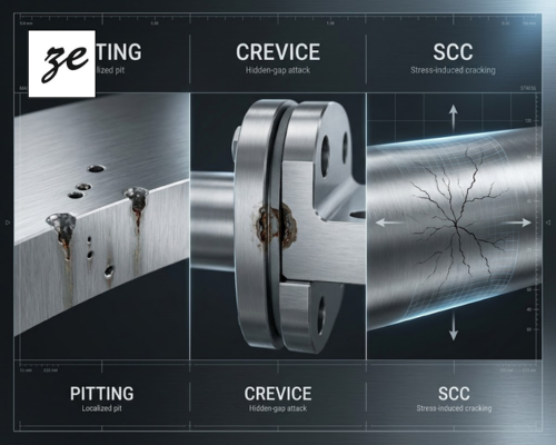 Pitting vs Crevice Corrosion vs Stress Corrosion Cracking: Key Differences