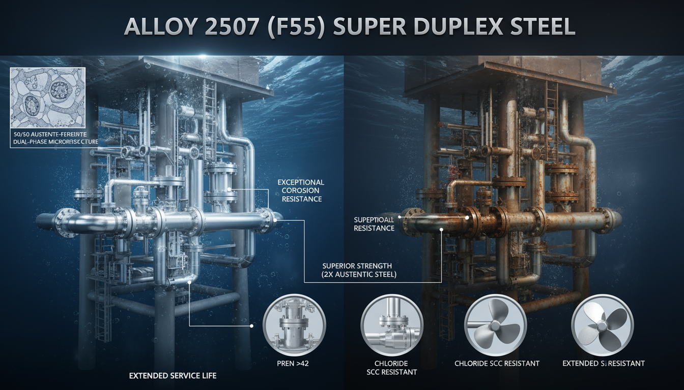 Why Alloy 2507 (F55) Super Duplex Steel is the Future of Industrial Strength and Corrosion Resistance